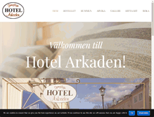 Tablet Screenshot of hotelarkaden.se